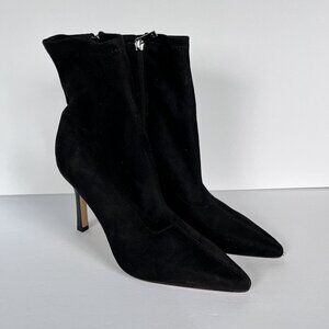 NEW Marc Fisher Ltd. Kellen Suede Ankle Heeled Boots Pointed Toe Stiletto 7M